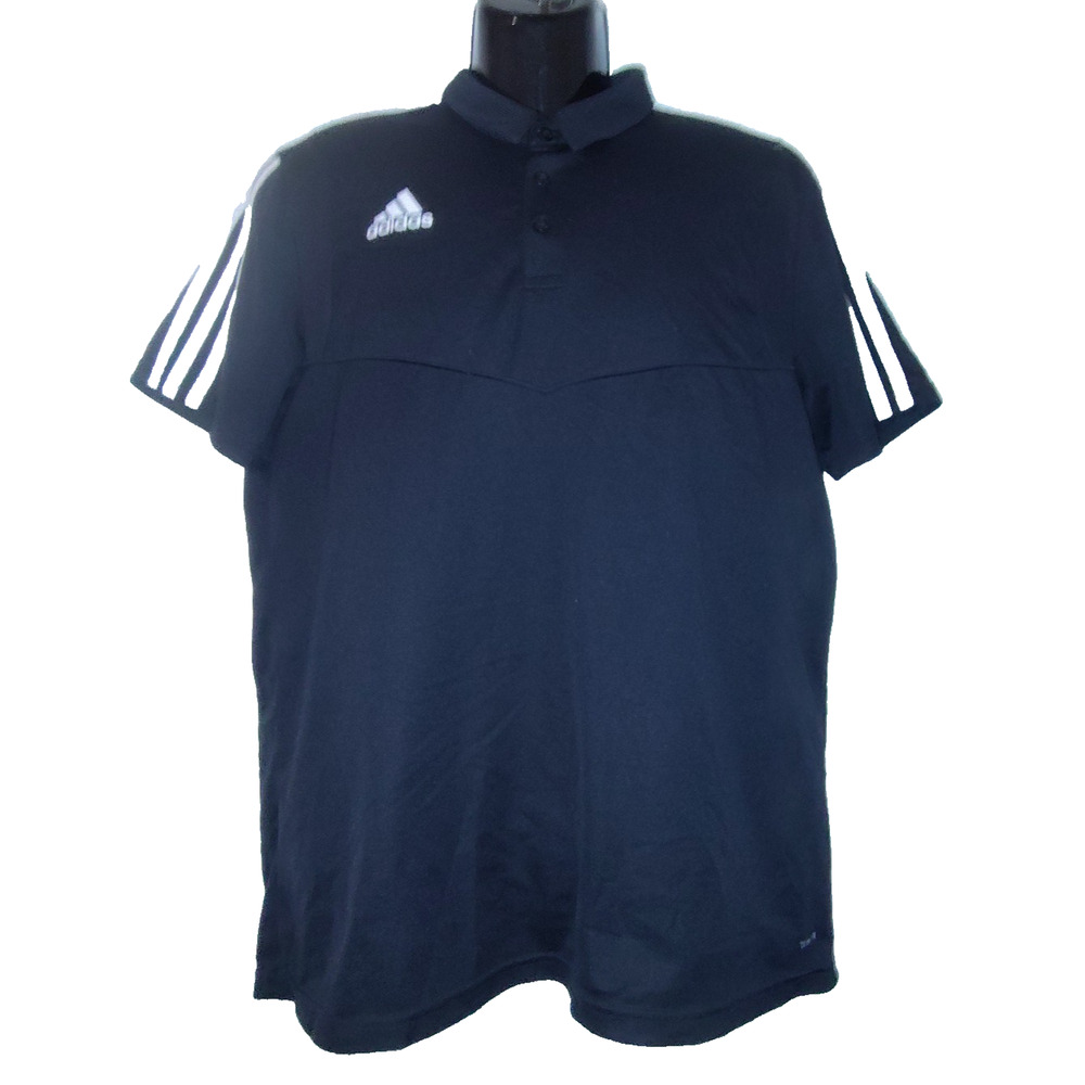 Adidas Climalite Men’s Black Polo Shirt Size L BG16